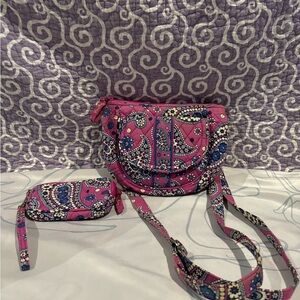 Boysenberry Vera Bradley Crossbody Bag and Wallet